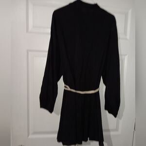H&M Black Belted Rope Dress Size Large